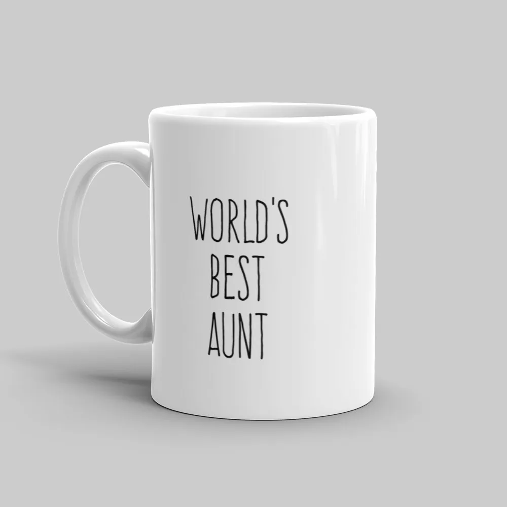 Mutative Mugs - World's Best Aunt Mug - Left View