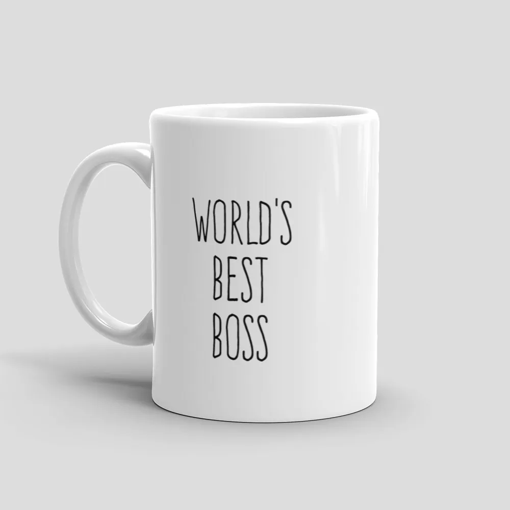 Mutative Mugs - World's Best Boss Mug - Left View