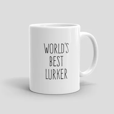 Mutative Mugs - World's Best Lurker Mug - Right View