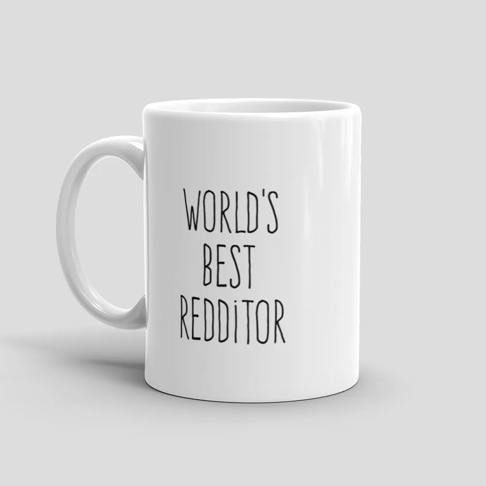 Mutative Mugs - World's Best Redditor Mug - Left View