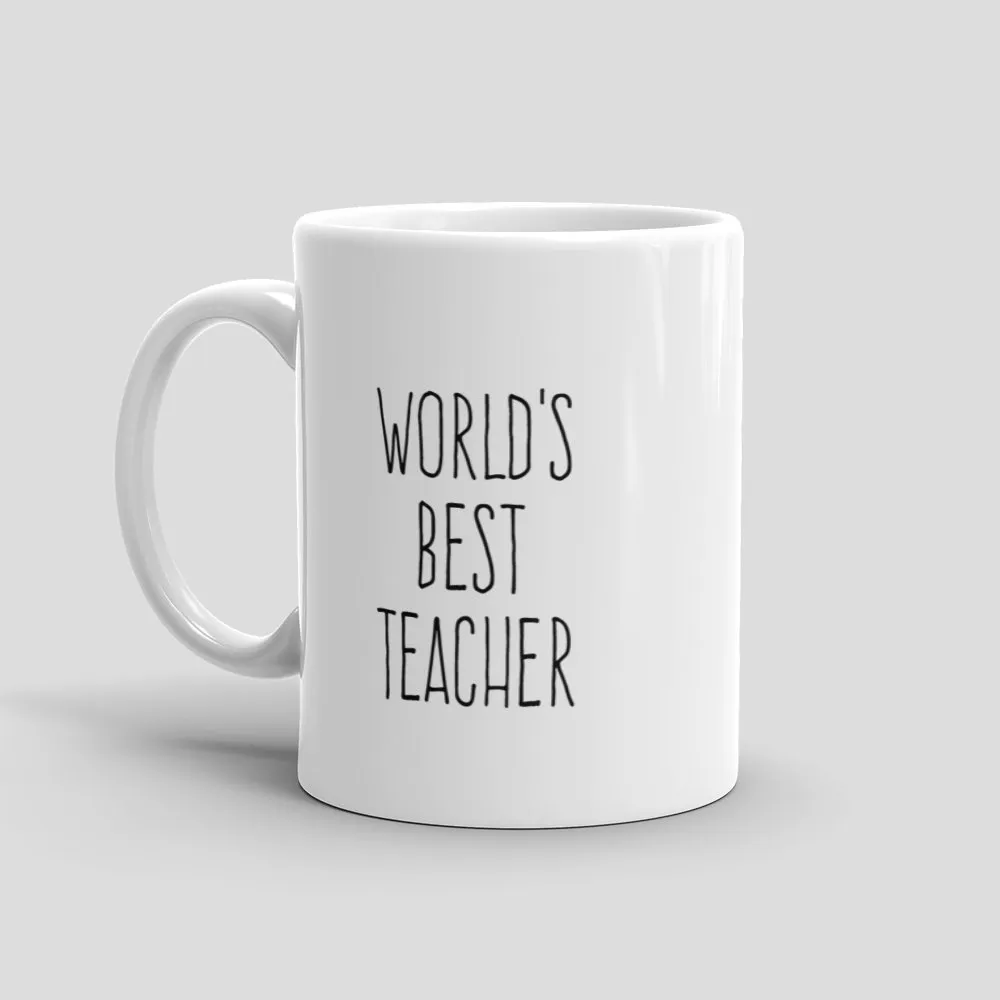 Mutative Mugs - World's Best Teacher Mug - Left View